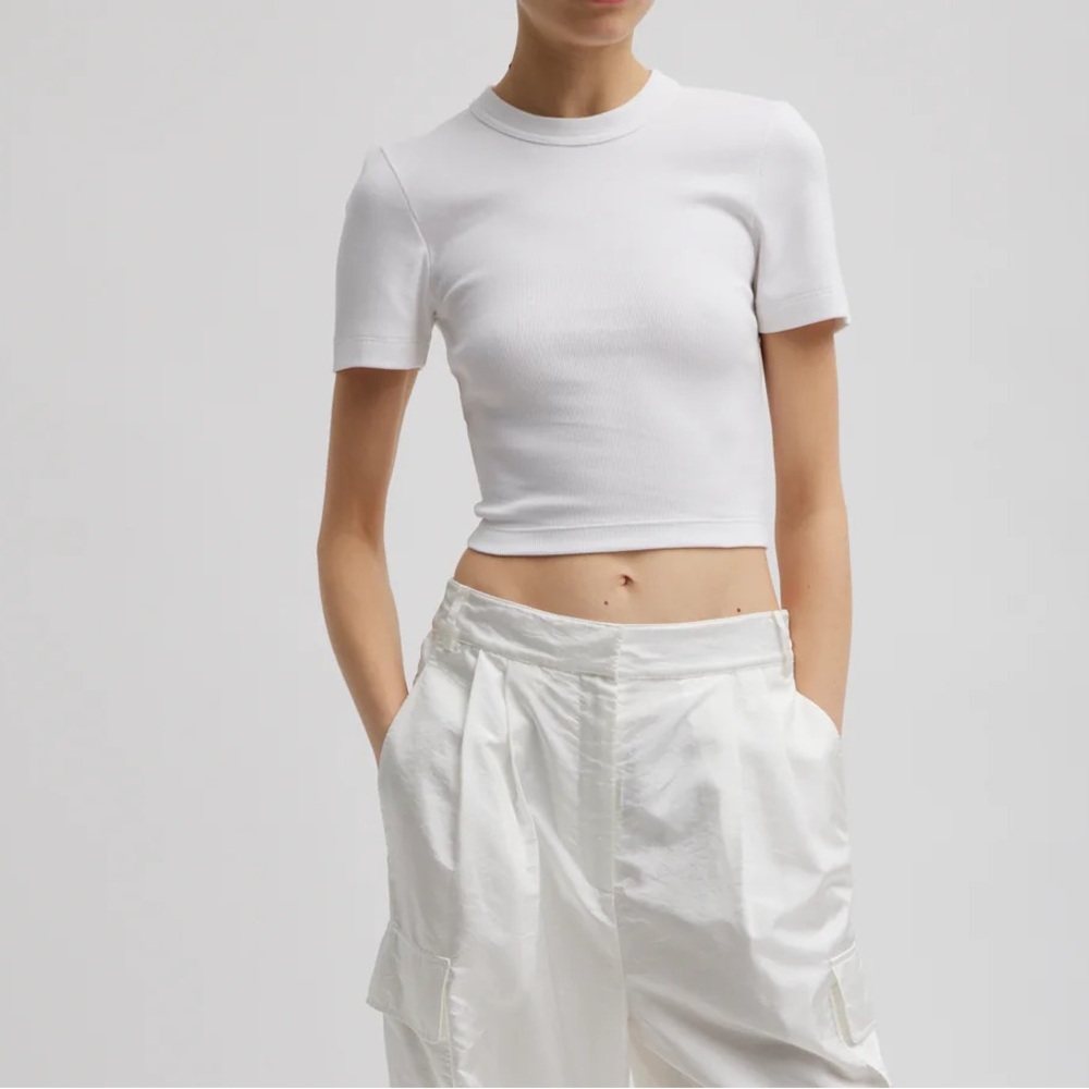 Tibi Ribbed Tshirt - Picture 2 of 7